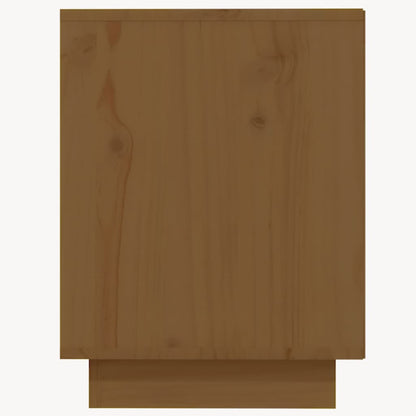Shoe Cabinet Honey Brown 110x34x45 cm Solid Wood Pine