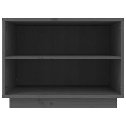 Shoe Cabinet Grey 60x34x45 cm Solid Wood Pine