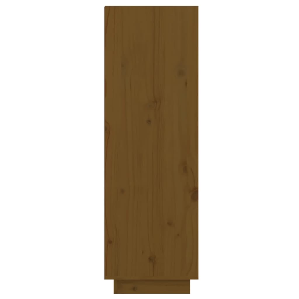 Shoe Cabinet Honey Brown 60x34x105 cm Solid Wood Pine