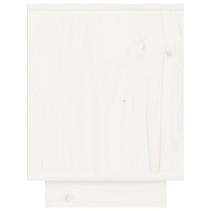 Bedside Cabinets 2 pcs White 40x30x40 cm Solid Wood Pine