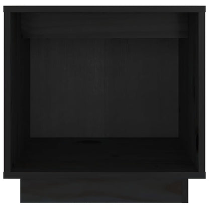 Bedside Cabinets 2 pcs Black 40x30x40 cm Solid Wood Pine