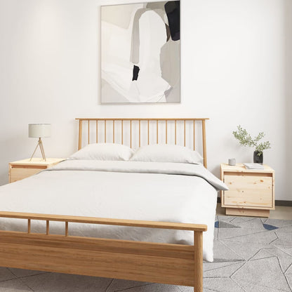 Bedside Cabinets 2 pcs 35x34x32 cm Solid Wood Pine