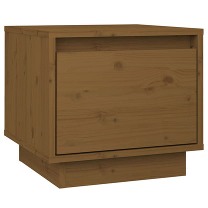 Bedside Cabinet Honey Brown 35x34x32 cm Solid Wood Pine