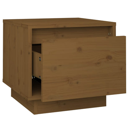 Bedside Cabinet Honey Brown 35x34x32 cm Solid Wood Pine