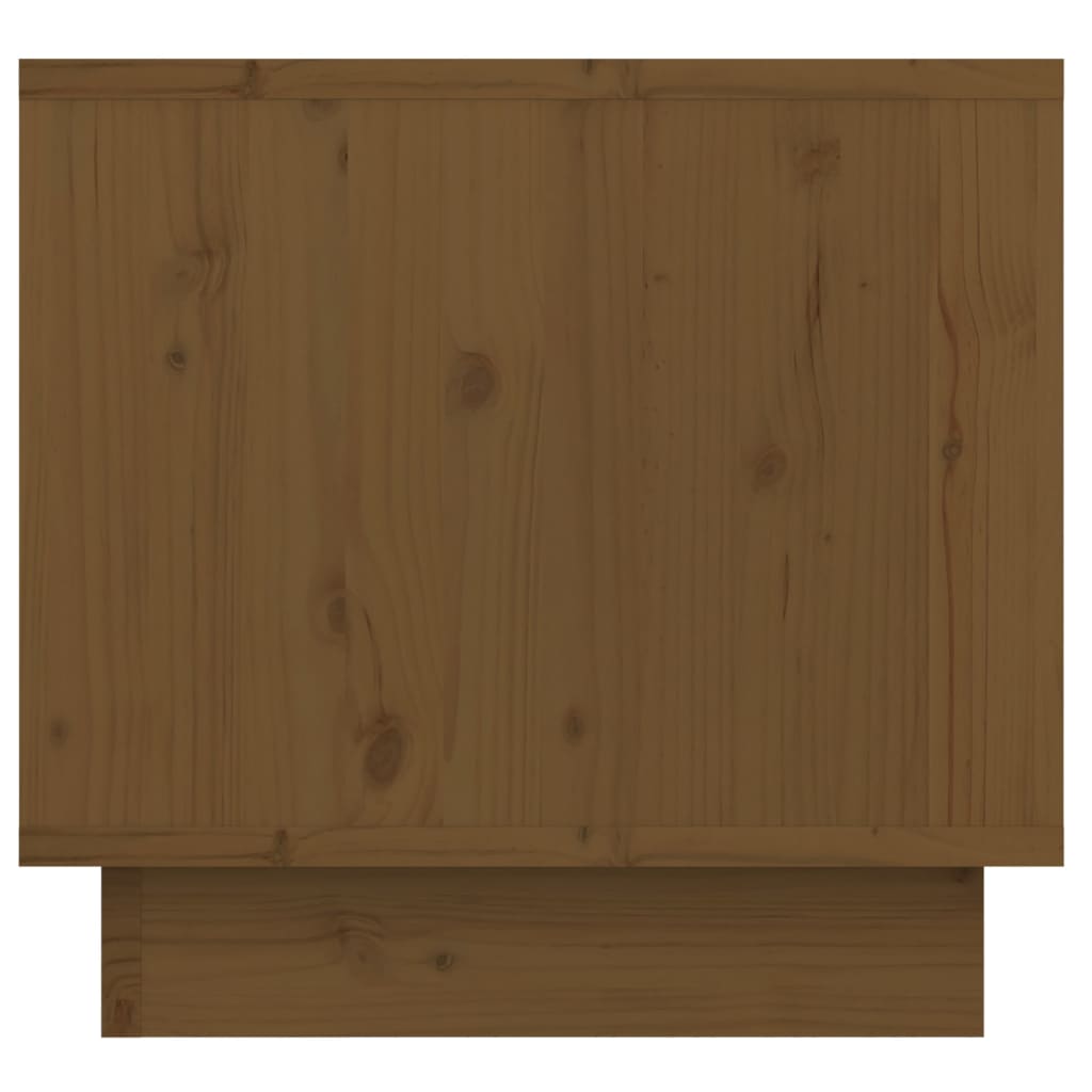 Bedside Cabinet Honey Brown 35x34x32 cm Solid Wood Pine