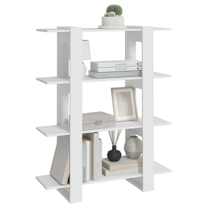 Book Cabinet/Room Divider White 100x30x123.5 cm