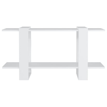 Book Cabinet White 100x30x51 cm Engineered Wood