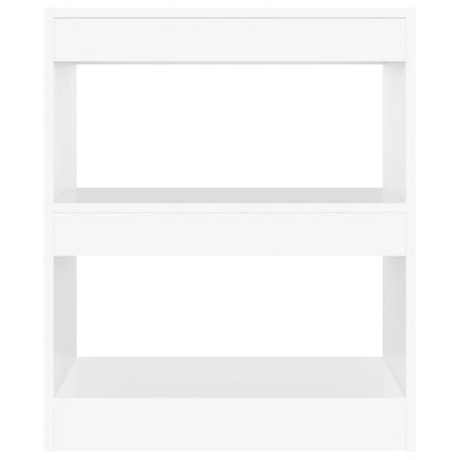 Book Cabinet/Room Divider White 60x30x72 cm