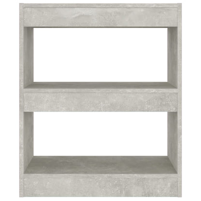 Book Cabinet/Room Divider Concrete Grey 60x30x72 cm