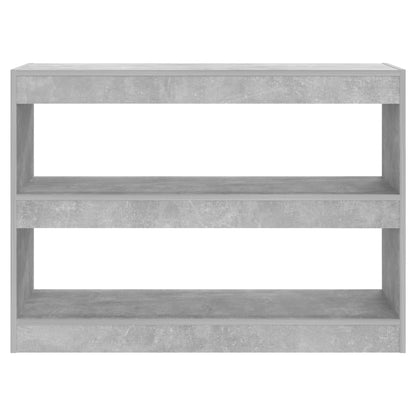 Book Cabinet/Room Divider Concrete Grey 100x30x72 cm