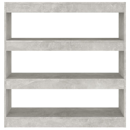 Book Cabinet/Room Divider Concrete Grey 100x30x103 cm
