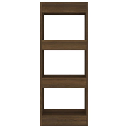 Book Cabinet/Room Divider Brown Oak 40x30x103 cm Engineered Wood