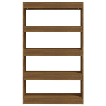 Book Cabinet/Room Divider Brown Oak 80x30x135 cm Engineered Wood