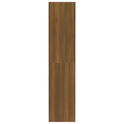 Book Cabinet/Room Divider Brown Oak 80x30x135 cm Engineered Wood