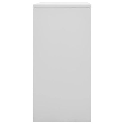 Locker Cabinets 2 pcs Light Grey and Red 90x45x92.5 cm Steel