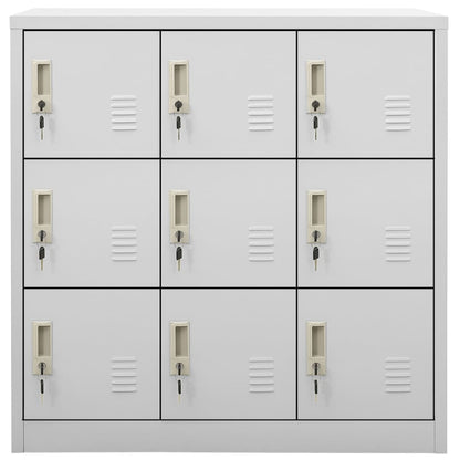 Locker Cabinets 5 pcs Light Grey 90x45x92.5 cm Steel