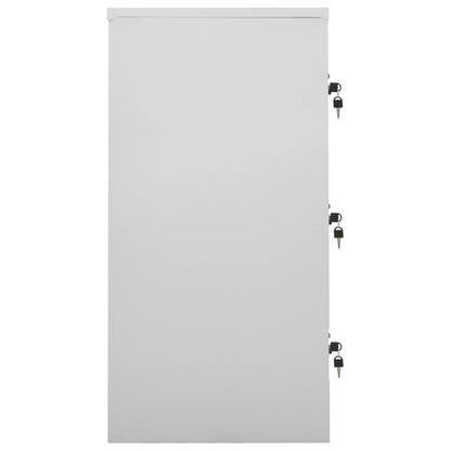 Locker Cabinets 5 pcs Light Grey 90x45x92.5 cm Steel