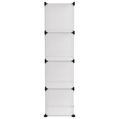 Storage Cube Organiser with 12 Cubes Transparent PP