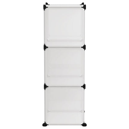 Storage Cube Organiser with 6 Cubes Transparent PP