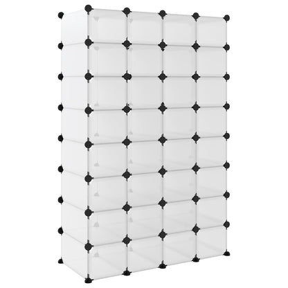 Shoe Rack Transparent 93x36.5x140 cm PP
