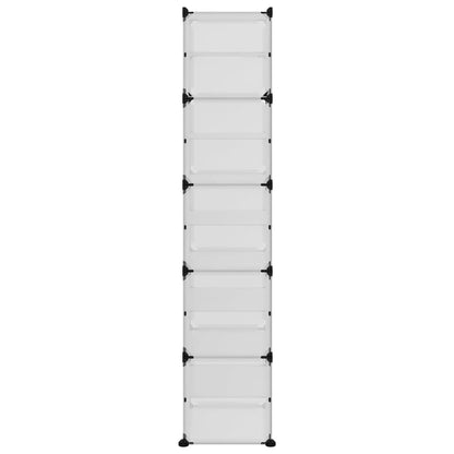 Shoe Rack Transparent 44x31.5x153.5 cm PP
