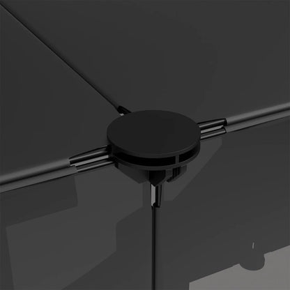 Small Animal Cage Black 143x107x93 cm PP and Steel
