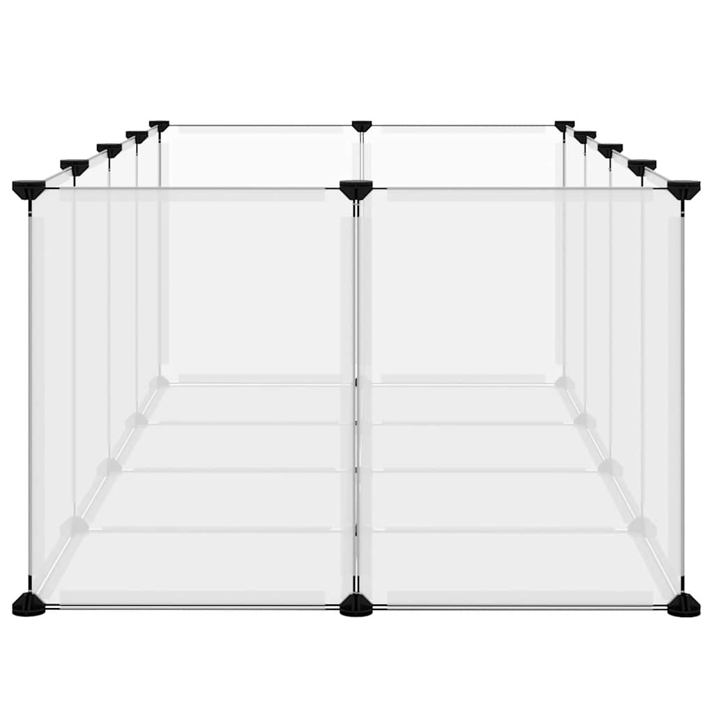 Small Animal Cage Transparent 144x74x46.5 cm PP and Steel