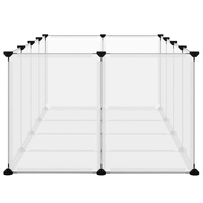 Small Animal Cage Transparent 144x74x46.5 cm PP and Steel