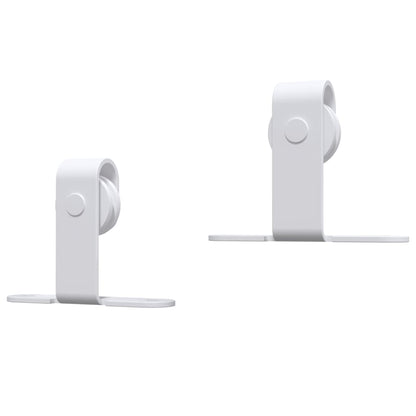 Mini Sliding Cabinet Door Kit Carbon Steel White 152 cm