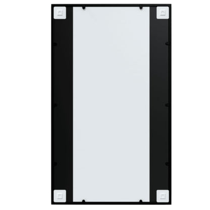 Wall Mirror Black 100x60 cm Metal