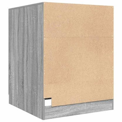Washing Machine Cabinet Grey sonoma 71x71.5x91.5 cm