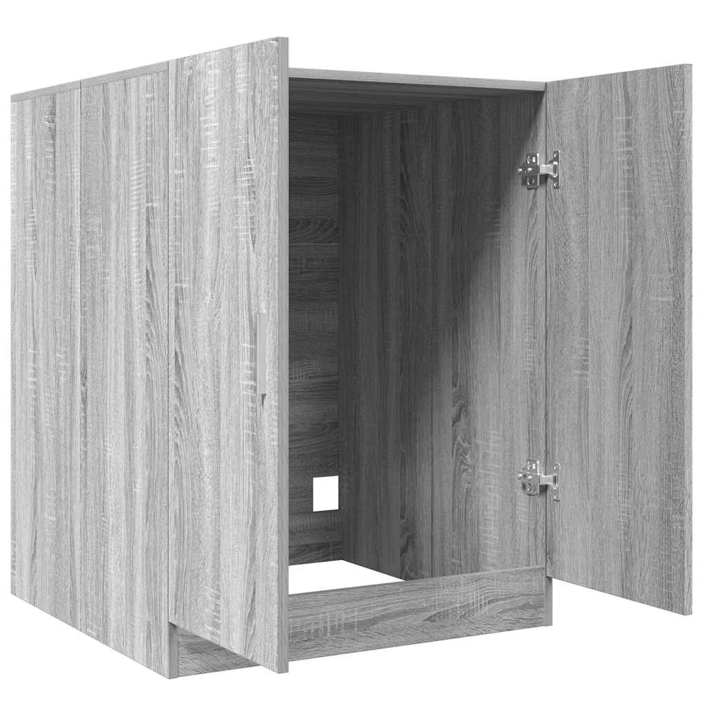 Washing Machine Cabinet Grey sonoma 71x71.5x91.5 cm