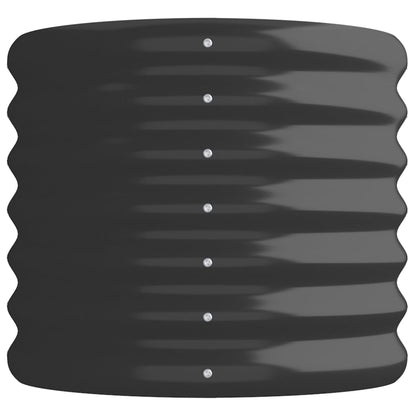 Garden Raised Bed Galvanised Steel 114x40x36 cm Anthracite