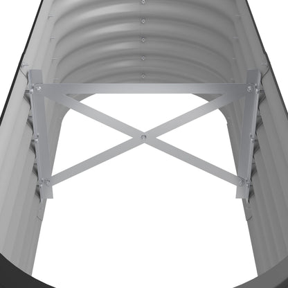 Garden Raised Bed Galvanised Steel 114x40x36 cm Anthracite