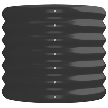 Garden Raised Bed Galvanised Steel 224x40x36 cm Anthracite