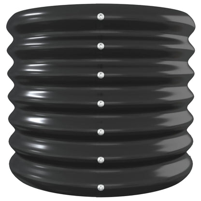 Garden Raised Bed Galvanised Steel 260x40x36 cm Anthracite