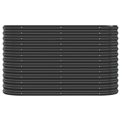Garden Raised Bed Galvanised Steel 114x40x68 cm Anthracite