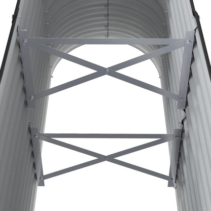 Garden Raised Bed Galvanised Steel 114x40x68 cm Anthracite