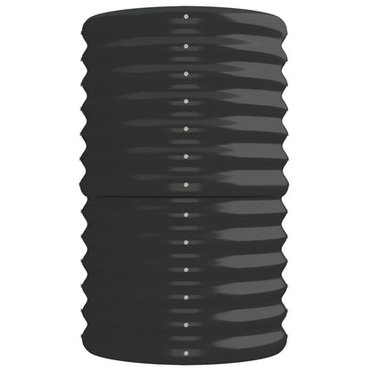 Garden Raised Bed Galvanised Steel 224x40x68 cm Anthracite