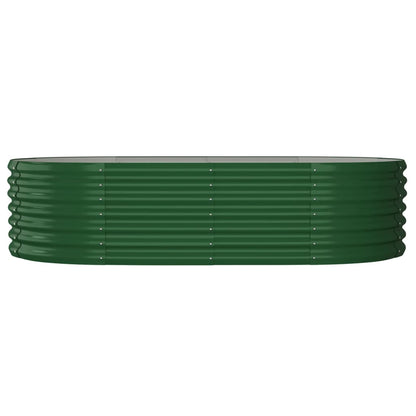 Garden Raised Bed Galvanised Steel 152x80x36 cm Green