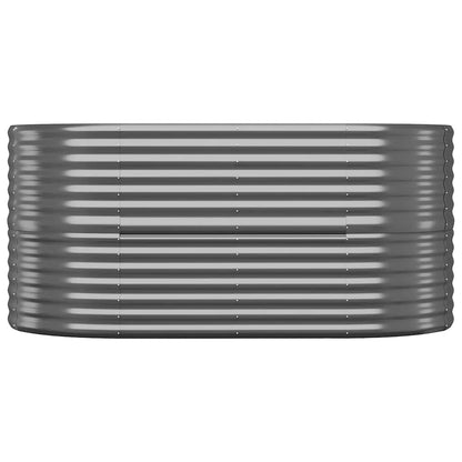 Garden Raised Bed Galvanised Steel 152x80x68 cm Anthracite