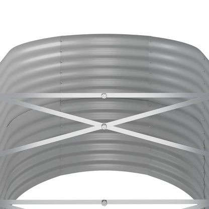 Garden Raised Bed Galvanised Steel 152x80x68 cm Anthracite