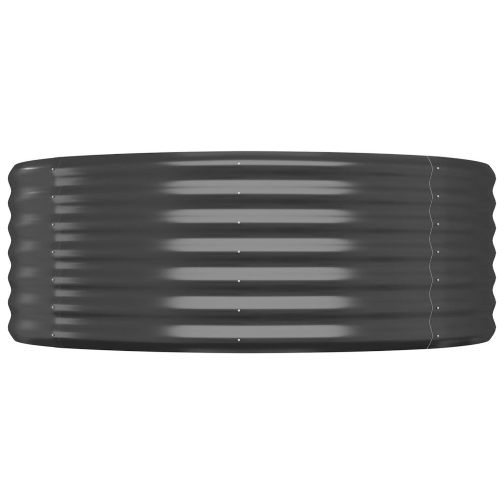 Garden Raised Bed Galvanised Steel 175x100x36 cm Anthracite