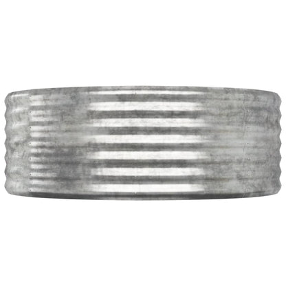 Garden Raised Bed Galvanised Steel 175x100x36 cm Silver