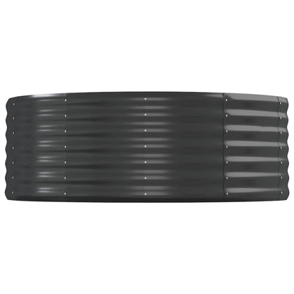 Garden Raised Bed Galvanised Steel 544x100x36 cm Anthracite