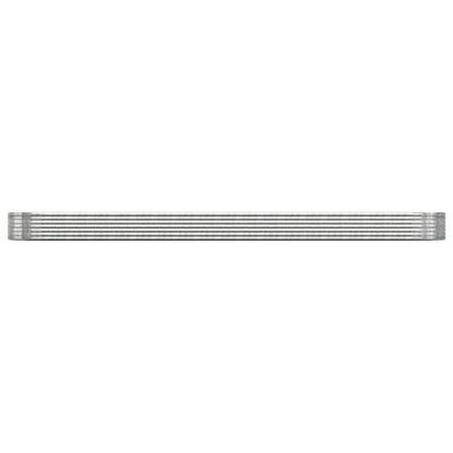 Garden Raised Bed Galvanised Steel 544x100x36 cm Silver