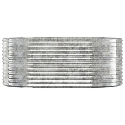 Garden Raised Bed Galvanised Steel 175x100x68 cm Silver