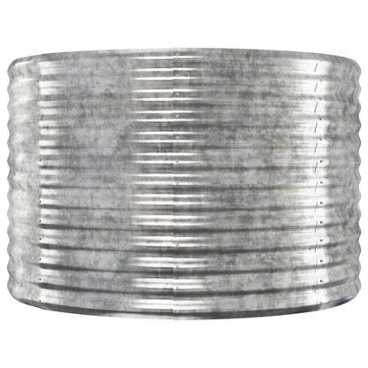 Garden Raised Bed Galvanised Steel 175x100x68 cm Silver