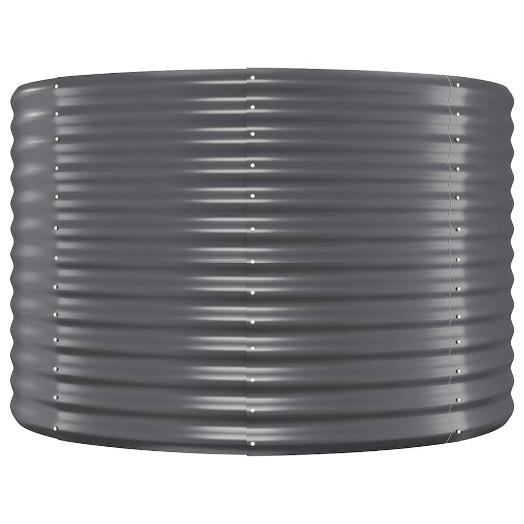 Garden Raised Bed Galvanised Steel 396x100x68 cm Anthracite