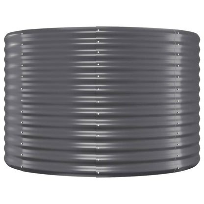 Garden Raised Bed Galvanised Steel 396x100x68 cm Anthracite